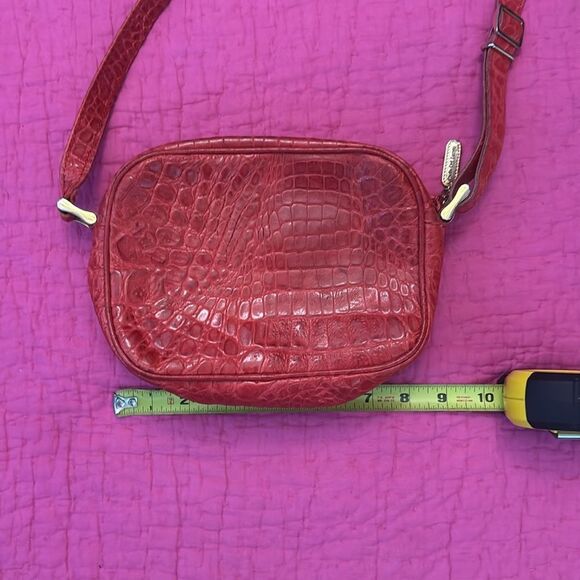 Paola del lungo red crocodile skin bag - Picture 9 of 10